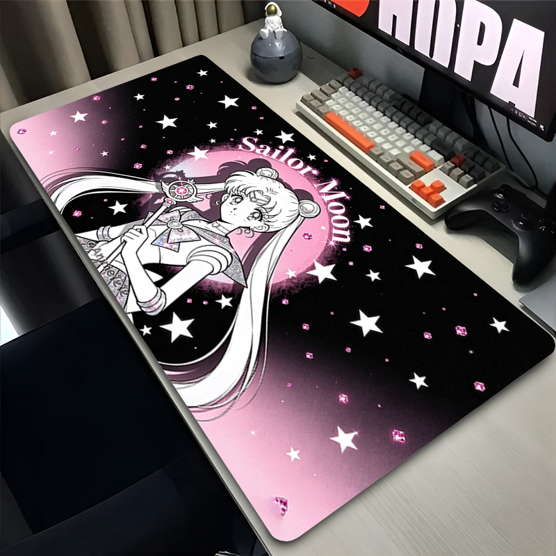 Pc Gaming Pink - Computer-Mauspad S-Sailor Moons Pink Anime Schreibtischunterlage