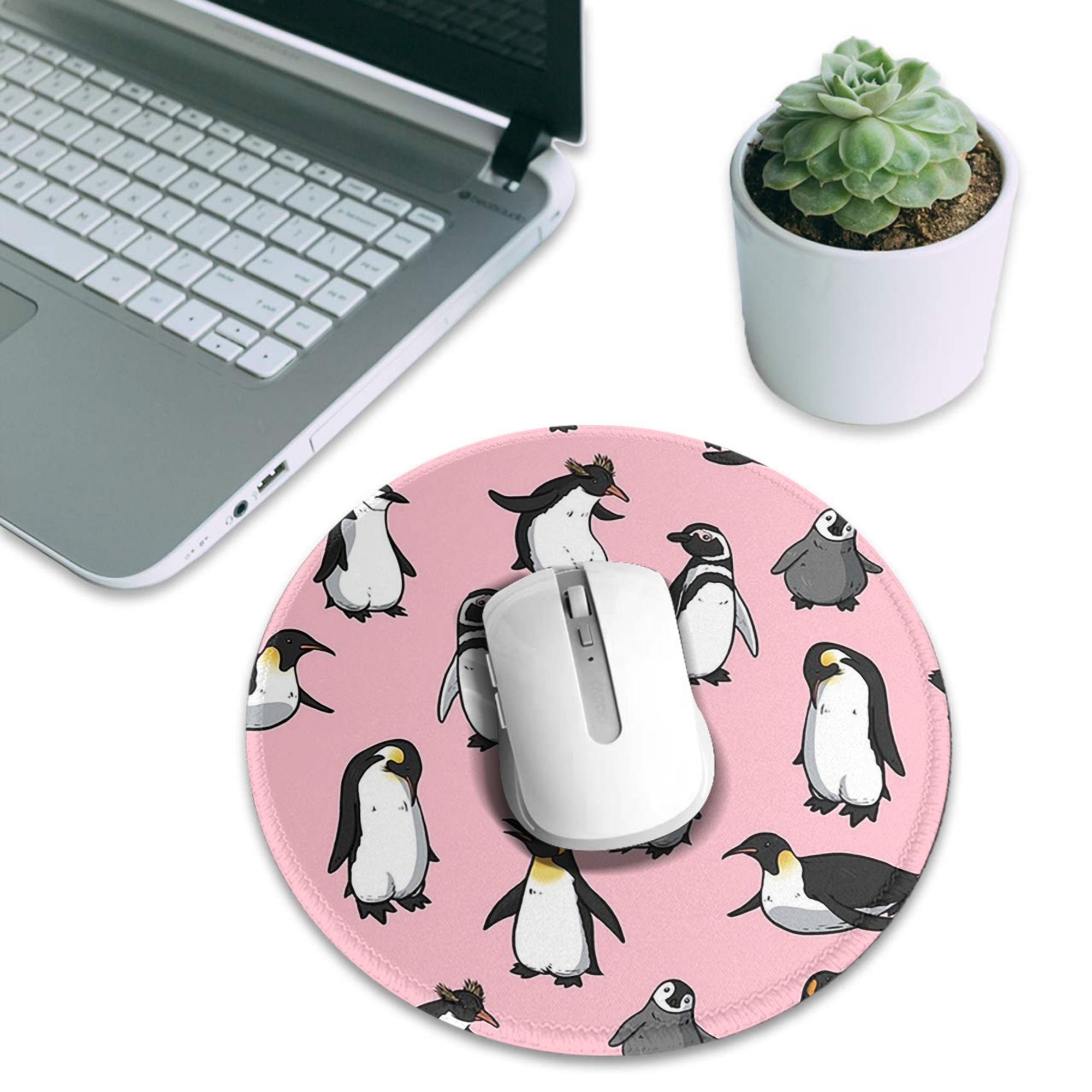 Pc Gaming Pink - Niedliches Pinguin-Mauspad (rosa Variante), Computer-Tastatur-Mausmatte, Gaming-PC-Laptop-Schreibtischunterlage,