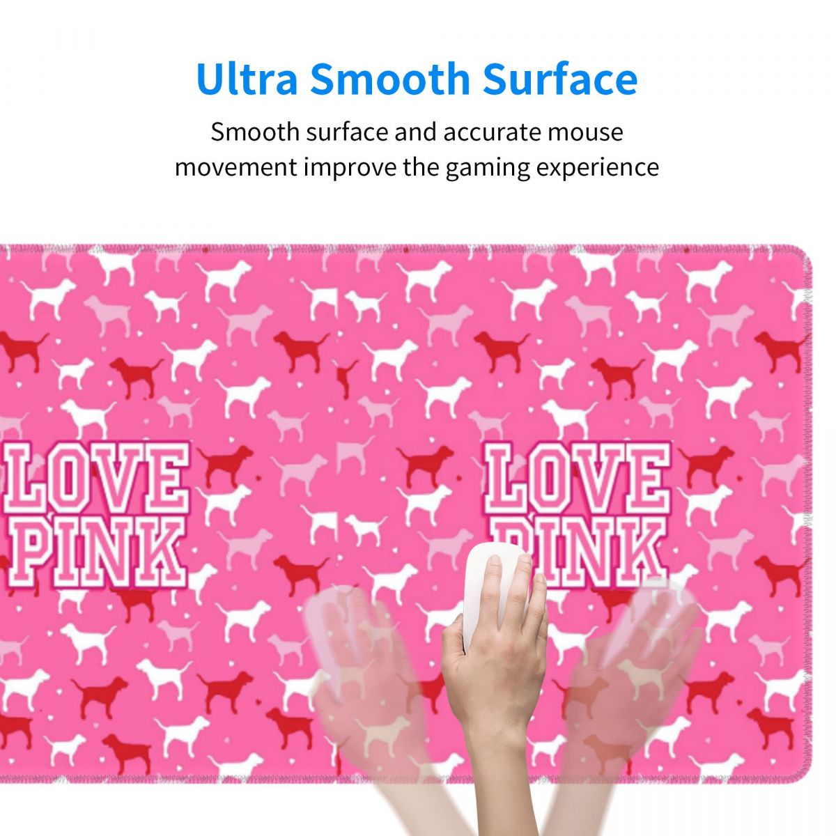 Love Pink Großes Mauspad Compu – Pc Gaming Pink Bewertung und Preis