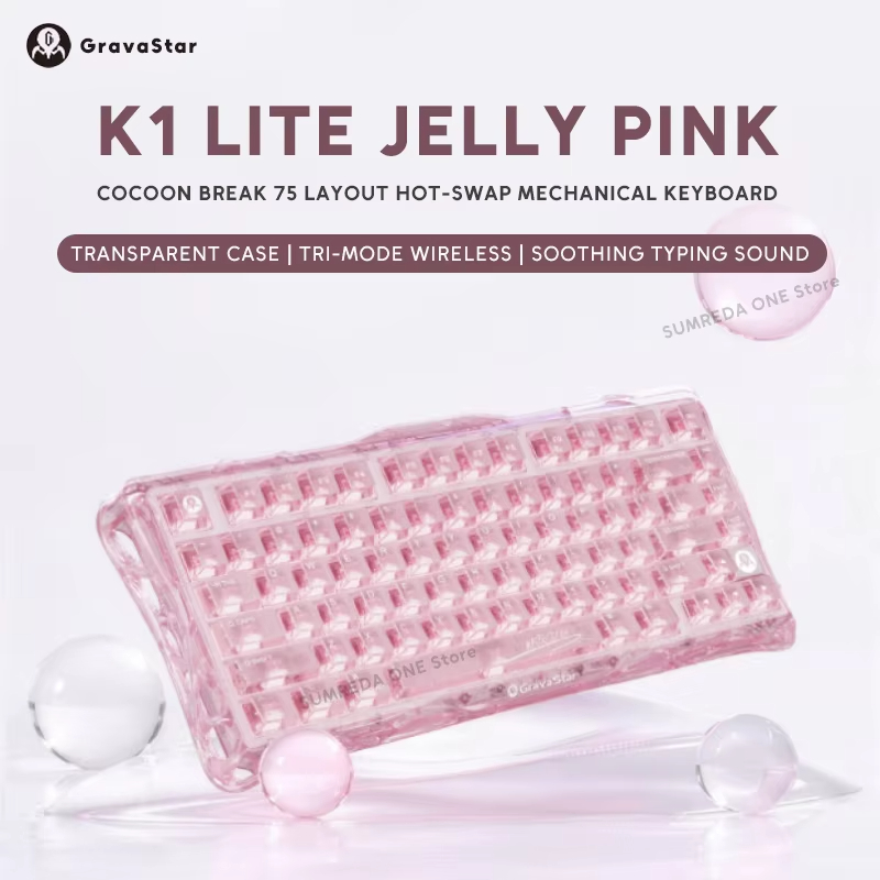 K1 LITE JELLY PINK Mechanische – Pc Gaming Pink Bewertung und Preis