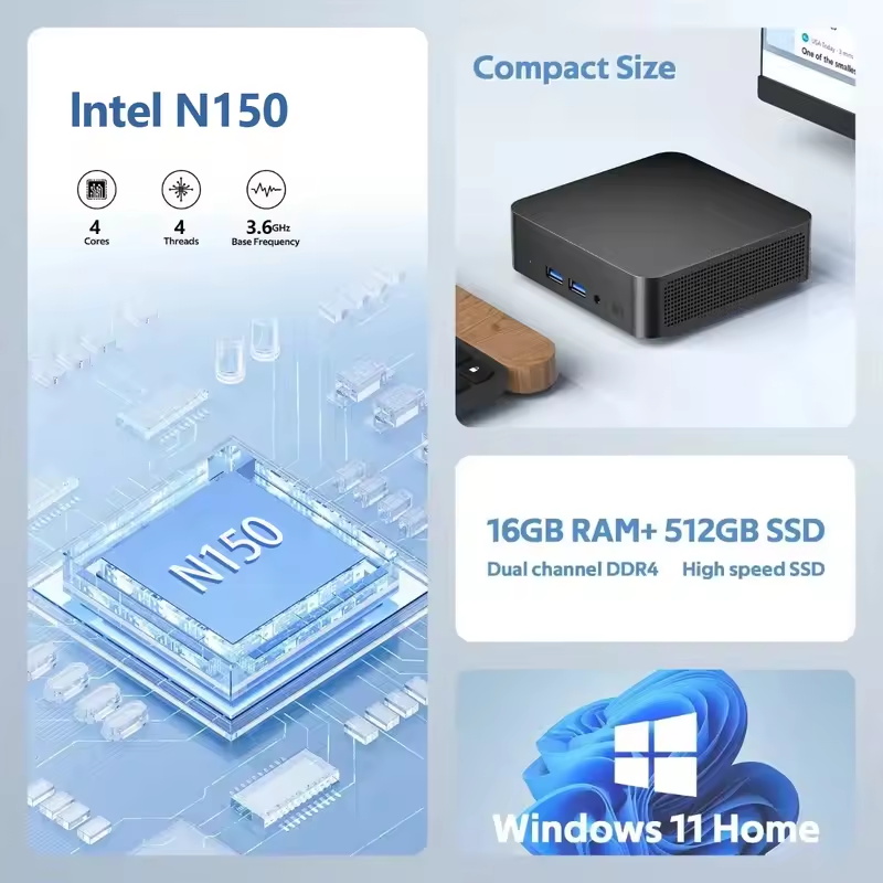 2026 Intel N150 Mini-PC Tragba – Pc Gaming Lounge Bewertung und Preis